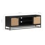 TV Cabinet 120x30x40 cm Solid Mango Wood Image 4