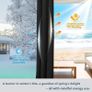 DANCE Thermal Insulated Blackout Door Curtain, 2-Layers Extra Long Cold Insulated 100% Blackout Panel, Windproof Thick Thermal Curtain for French Door/Bedroom, 55x90 inches, Grey Image 7