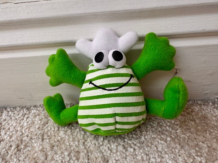 Vintage Rare Moose Smelly Bellys Spizza Spearmint Plush approx. 9.5 cm. Used Please see photos