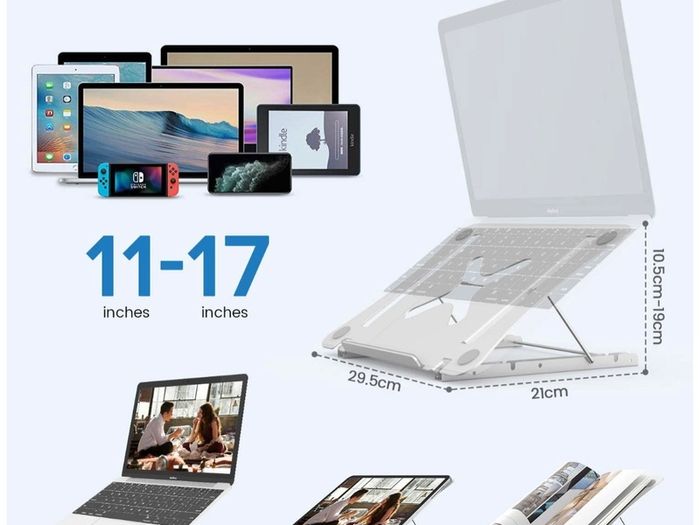 Ergonomic Sturdy Aluminum Laptop Stand