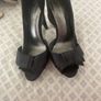 Black satin high heels Image 5
