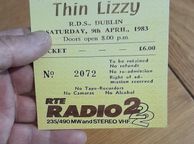 main image for ad Thin Lizzy  replica concert ticket