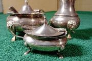 Vintage Silver Plated Condiment Items