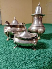 Vintage Silver Plated Condiment Items