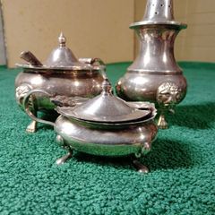 Vintage Silver Plated Condiment Items