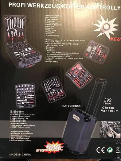 brand new flight case full of tools