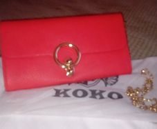 Koko Orange Clutch Bag