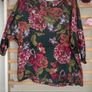 top onesize green floral print top amazing brand 12/14 Image 9