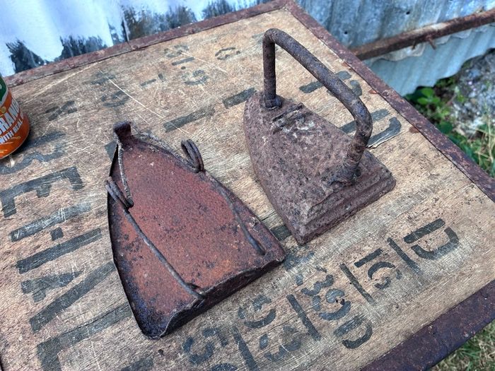 Old iron with cover