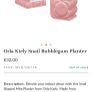 Orla Kiely Snail Bubblegum Planter -BNIB Image 2