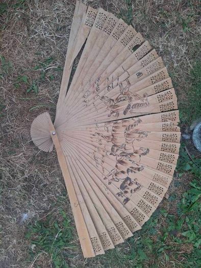 wooden fan