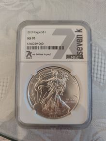 MS70 2019 American Silver Eagle 1oz coin
