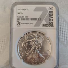 MS70 2019 American Silver Eagle 1oz coin