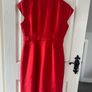 Calvin Klein Red Linen Belted Shirt Dress - Size Medium US 8 / UK10 Image 7