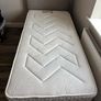 Single Grey Upholstered Divan Bed Mattress - Want Gone ASAP Image 3