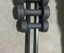 Dumbbell Set  2 x 6kg + 1 x 4kg with Stand