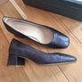 Barminton Ocean Blue Metalic Leather Shoes (39) Image 4