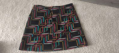 KYLA Chain / Geometric Print Mini Skirt Size Large (L)