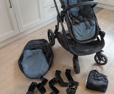 iCandy Orange pram and bassinet