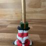 Santa Candle Holder Christmas Decoration Image 2