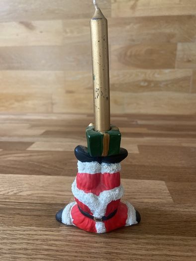Santa Candle Holder Christmas Decoration