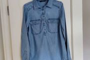 women's soft denim tunic
