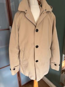 Scotch and Soda Top Quality Jacket / Coat with removable colourful lining and hood - Size Small