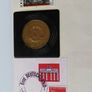 Rare East Germany 1989 DDR Countermarked 20 Mark coin stamp VEB Philatelie Wermsdorf Image 4