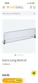 Extra long toddler bedrail