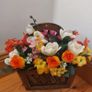 Artificial flower basket Image 3