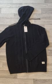 Jack and Jones Mens Knitted Zip-up Hoodie