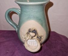 Irish Stoneware face mug