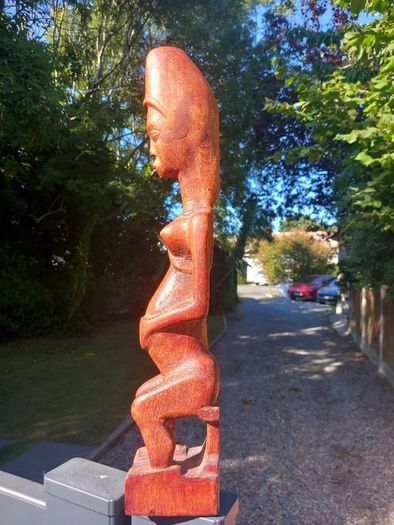 Tribal art, fertility female figure. D18 Vintage
