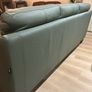 3 seater leather sofa plus footstool Image 5