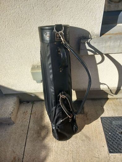 A selection of golf bags