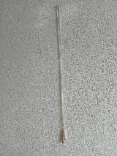 Long Silver-Tone Necklace with Double Bar Drop