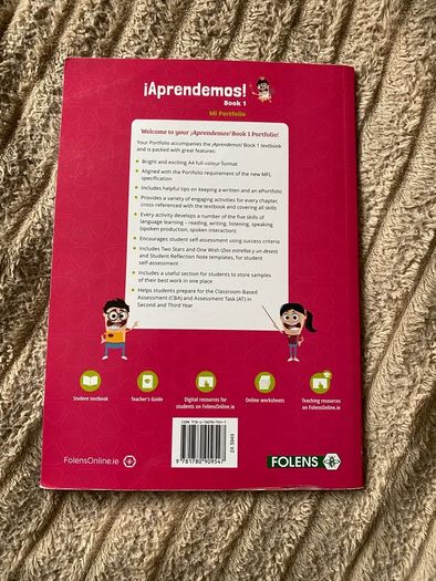 JC Spanish Aprendemos Book 1 Textbook & Portfolio