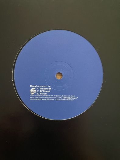 Decal - Aquatech EP 12" - Trama Industries - TIN002- Released Year 2000