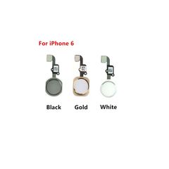 For iPhone 6 White/Black/Gold Fingerprint Touch ID Home Button Flex Cable Replacement