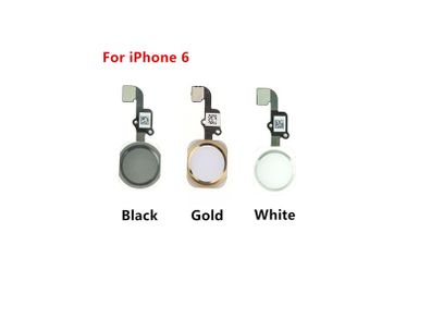 For iPhone 6 White/Black/Gold Fingerprint Touch ID Home Button Flex Cable Replacement
