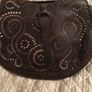 Real  Leather bag never worn, chocolate brown color. Image 2