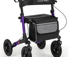 Postage Costway 2 in 1 rollator walker