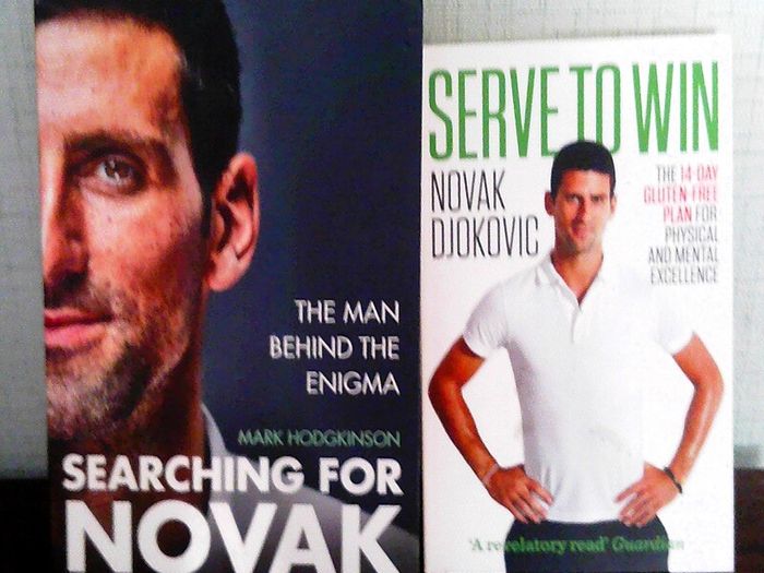 2 NOVAK DJOKOVIC books 6 euro for both
