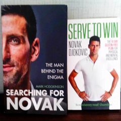 2 NOVAK DJOKOVIC books 7 euro for both