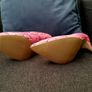 Pink 4" Snakeskin Effect Heels Image 6