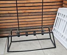 Modern Black Metal 4-Spot Ceiling Light