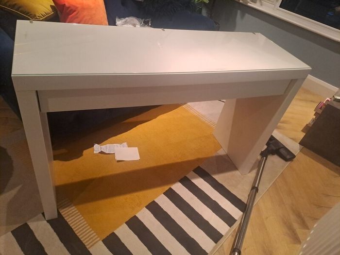 ikea glass top dressing table/desk