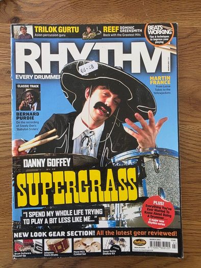 Drum Magazine Bundle. Modern Drummer & Rhythm. Portnoy, Steve Smith, Josh Freese etc.