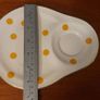 Fabulous Rare Pair of Vintage Arklow Pottery "The Abbey Supper Set" Spotty Tennis Set Plates Made for the Irish Trading Company Image 7