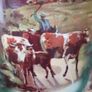 Vintage Hanley England Vase Cows x 2 Image 5